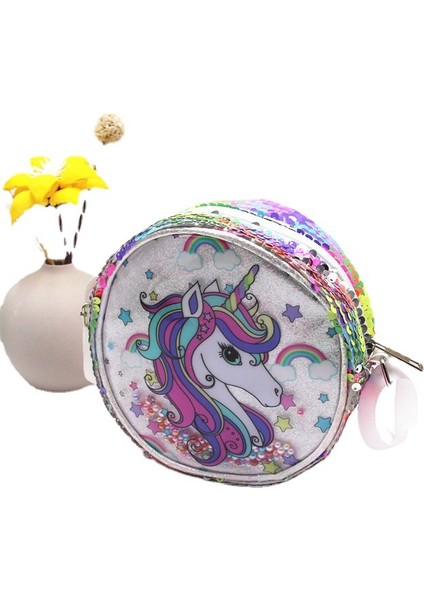 Tek Boynuzlu At Crossbody Çanta Karikatür Omuz Çantası (Yurt Dışından)