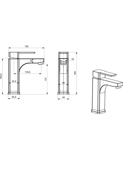 Robinrosegold Lavabo Bataryası Orta fiyatları