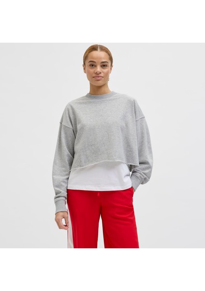 Kadin Bisiklet Yaka Sweatshirt - Caia