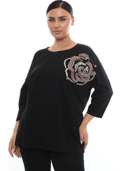 Nakışlı Çeyrek Kol Tshirt fiyatları
