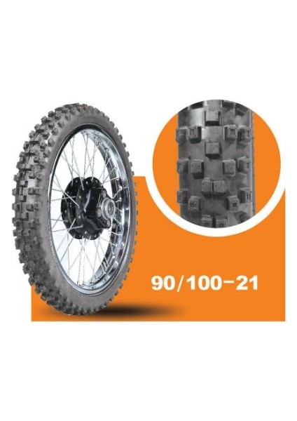 IRAN YASA TIRE & RUBBER Enduro Ön Lastik 90/100-21 Tt (Tubetype - Iç Lastikli Tip)