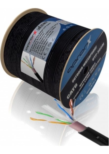 Cat6 Dış Ortam Siyah 305 Metre