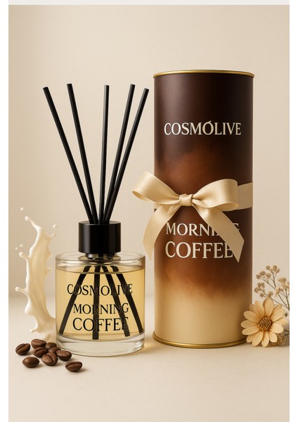 Oda Kokusu Bambu Çubuklu Morning Coffee Kahve ve Süt Kokulu 100 ml fırsatları