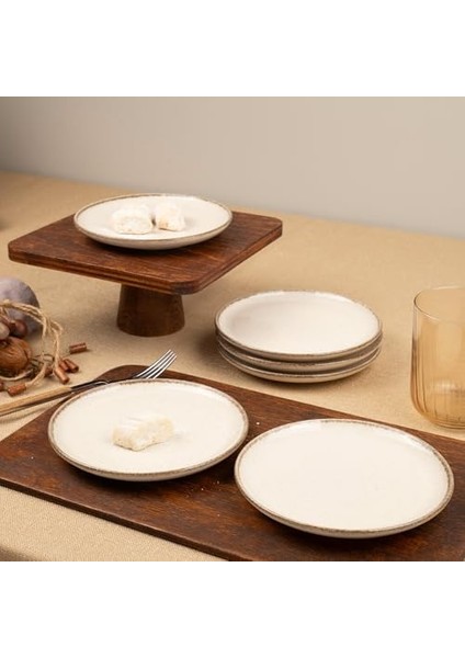 Porselen Moderna 6 Parça 15CM Pasta Tabağı Tarçın fiyatları