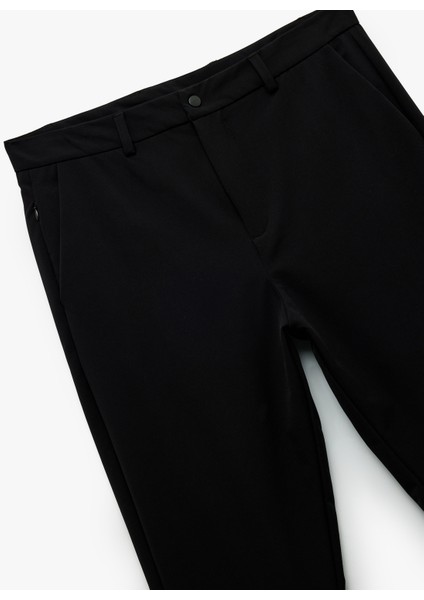 Slim Fit Cep Detaylı Düğmeli Esnek Kumaş Pantolon indirimleri