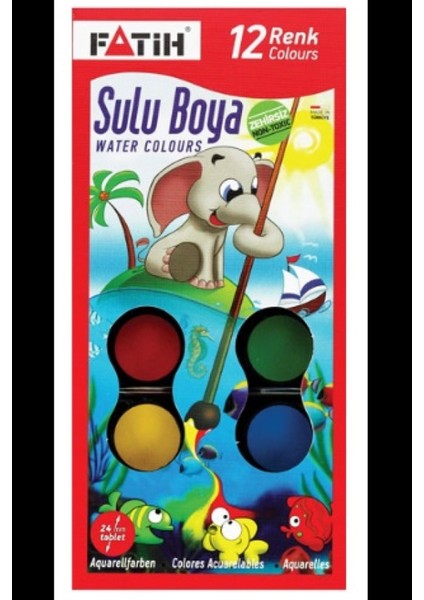 Suluboya 12 Renk Bıg Sıze S-12