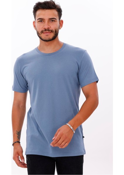 Erkek Compact Penye Sıfır Yaka T-Shirt