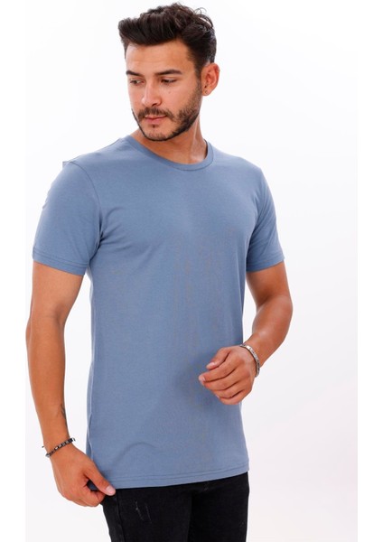 Erkek Compact Penye Sıfır Yaka T-Shirt indirimleri
