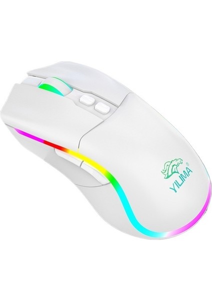 Kablolu Oyun Faresi Rgb Bilgisayar Masaüstü Dizüstü Ofis Demir Blok Ağırlıklı Fare (Yurt Dışından)