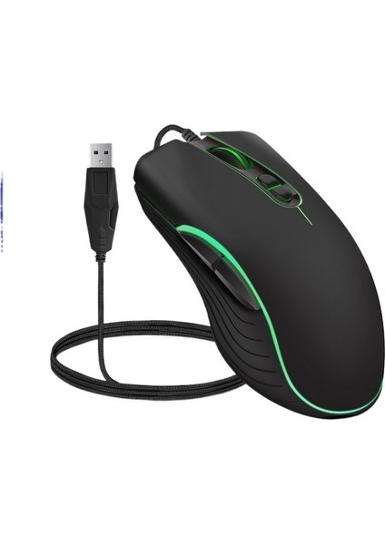 Ofis Ev Bilgisayarı Kablolu Fare Oyun Faresi 7d Anahtar Arkadan Aydınlatmalı USB (Yurt Dışından) fiyatları