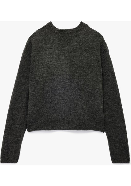 Uzun Kollu Düğmeli Bisiklet Yaka Triko Hırka fiyatları