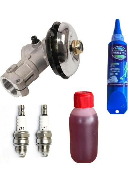 Motorlu Tırpan 26MM 7 Diş Redüktör Buji Gress 2t Yağ