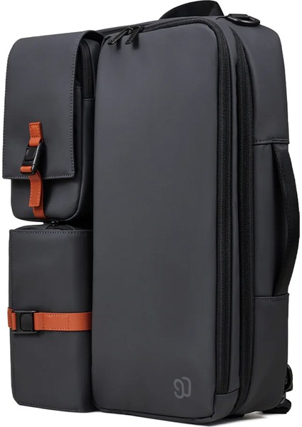 Nınetygo3 In 1 Detachable Backpack Dark Grey 3'ü 1 Arada Çıkarılabilir Sırt Çantası Koyu Gri
