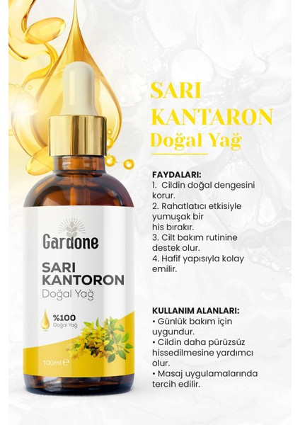 Sarı Kantaron Yağı Soğuk Sıkım Saf ve St. John's Wort 100 ml modelleri