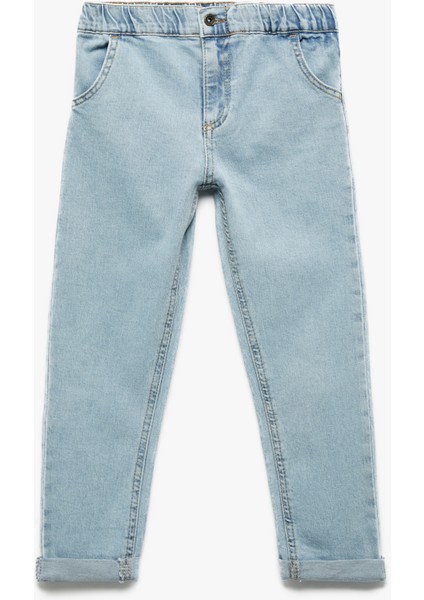 Pamuklu Relax Fit Denim Pantolon