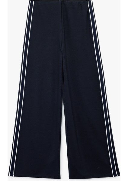 Yanları Şerit Detaylı Geniş Paça Baggy Pantolon