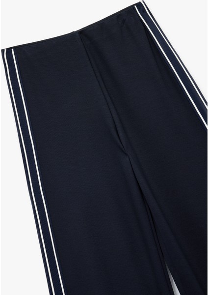 Yanları Şerit Detaylı Geniş Paça Baggy Pantolon modelleri