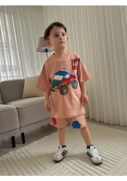 LEGO Baskılı Yazlık Alt Üst Takım Şort Takım