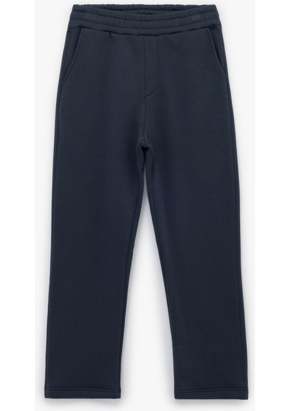 Straight Fit Cep Detaylı Şardonlu Beli Lastikli Eşofman Altı modelleri