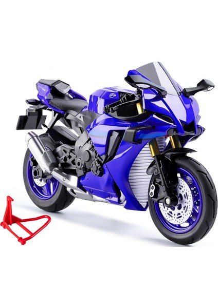 Kutulu R1 Motosiklet 1/10 Simülasyon Çocuk Sesi Düzgün Çalışan Alaşım Araba Modeli Oyuncak (Yurt Dışından)