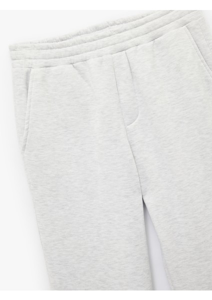 Straight Fit Cep Detaylı Şardonlu Beli Lastikli Eşofman Altı modelleri