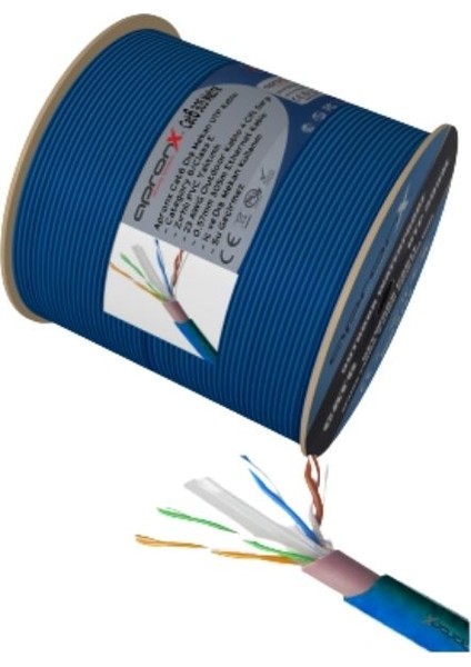 Cat6 Dış Ortam Mavi 305 Metre
