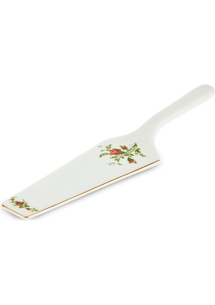 Vintage Rose 2 parça Spatulalı Kek Servis Seti 30 cm Krem