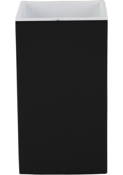 Tezgah Üstü Kare Diş Fırçalık Mat Siyah KBW-637MB