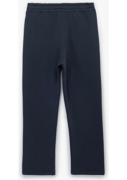 Straight Fit Cep Detaylı Şardonlu Beli Lastikli Eşofman Altı fırsatları