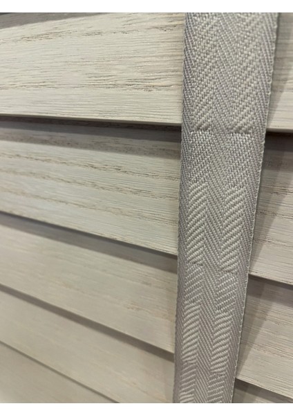 Taş Rengi %100 Orijinal Ahşap Jaluzi Perde 50 mm Ofis Modern ve Tüm Mekanlar Için