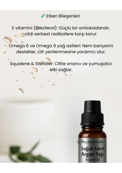 Soğuk Sıkım Argan Yağı 20 ml modelleri