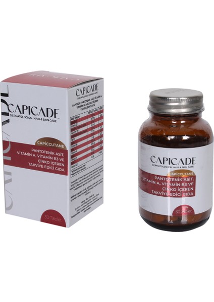 Capiccutane Pantenoik Asit 30 Tablet