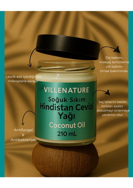 Hindistan Cevizi Yağı 210ML X2 fırsatları