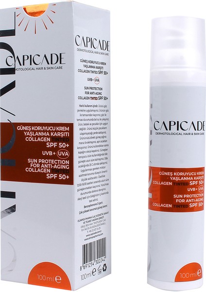 Spf 50+ Collagen Tinted Güneş Koruyucu Krem 100ML modelleri