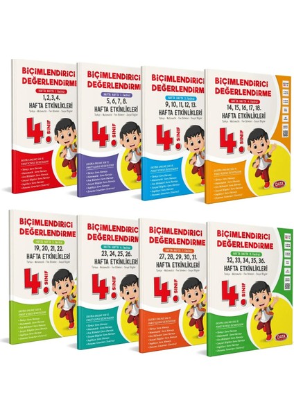 4. Sınıf Biçimlendirici Değerlendirme Hafta Hafta Etkinlikleri (8 Fasikül)