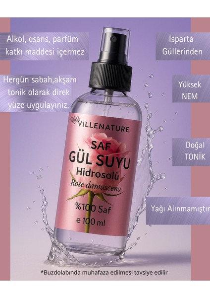 Saf Gül Suyu Hidrosolü ,tam Gül Suyu , Yağı Alınmamış Gülsuyu fiyatları