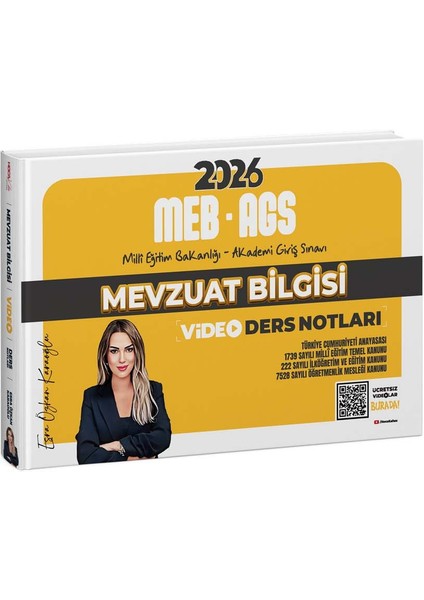 2026 Meb - Ags Mevzuat Bilgisi Video Ders Notları