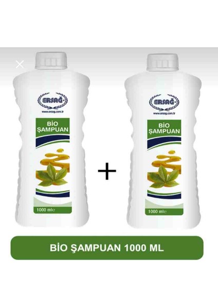 Bio Şampuan 2 Adet 1000 ml (Fırsat Seti)