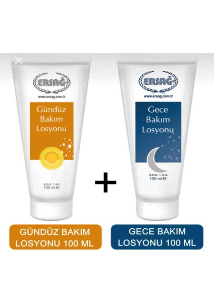 Gündüz Bakım Losyonu 100 Ml+ Gece Bakım Losyon