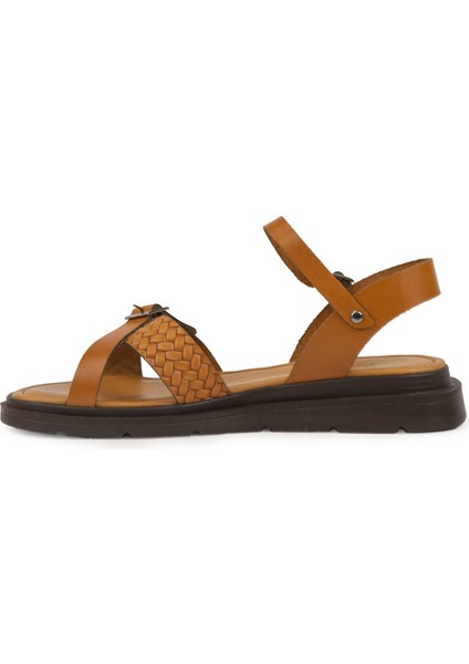 Hakiki Deri Kadın Sandalet DG6067 fırsatları