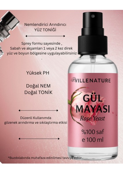 Vıllenature 2'li Set Gül Mayası “rose Yeast” (Rosa Damascena) 100 ml fiyatları