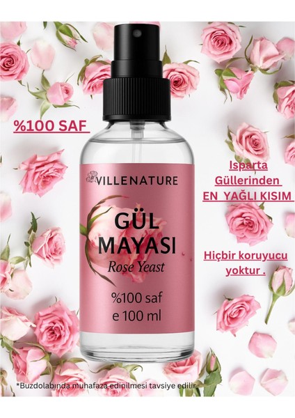 Vıllenature 2'li Set Gül Mayası “rose Yeast” (Rosa Damascena) 100 ml fırsatları
