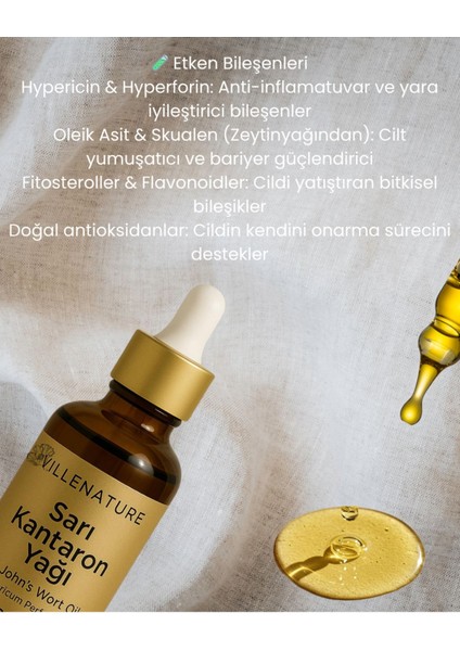 Vıllenature 2'li Set Soğuk Sıkım Kantaron Yağı “st. John's Wort Oil” (Hypericum Perforatum) 50 ml modelleri
