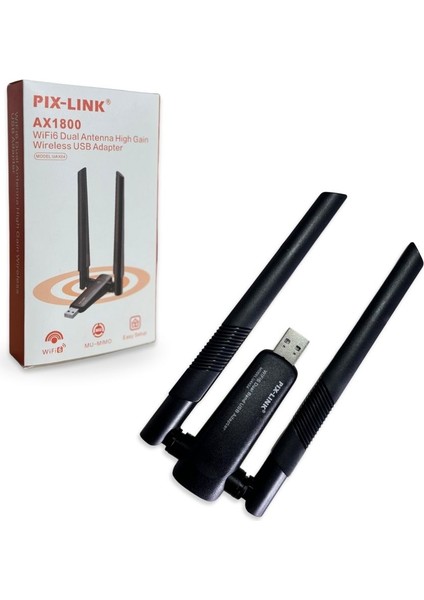 Pix-Lınk Wifi Adapter 1800MBPS Wifi Adaptör (Uzun Menzil) fiyatları