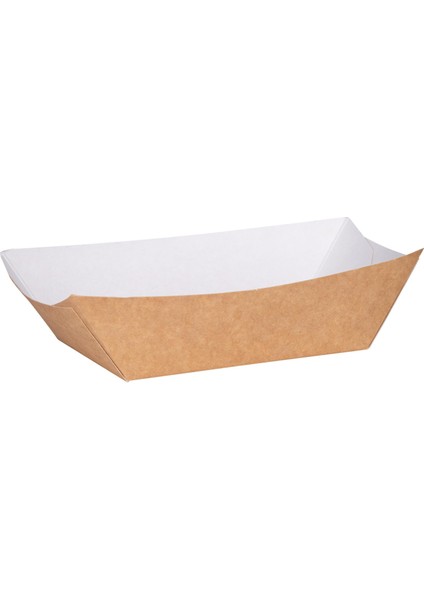 Kraft Kayık Tabak 8,5X13X5 cm - 50 Adet