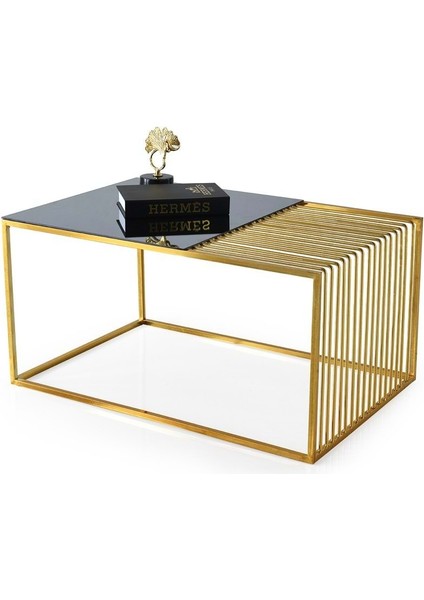 Bronz Cam Bilge Orta Sehpa