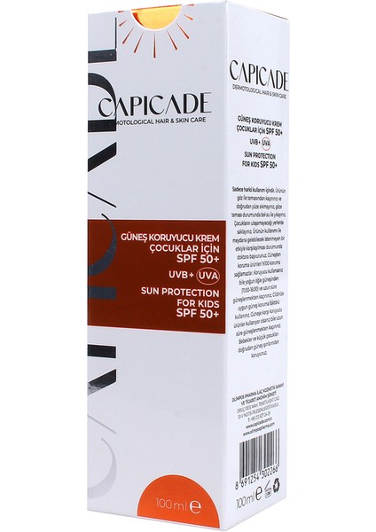 SPF50+ Güneş Koruyucu Losyun 100ml - Çocuklar İçin modelleri