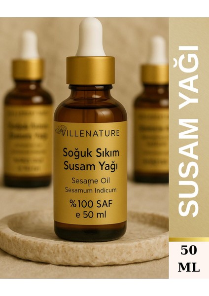 Soğuk Sıkım Susam Yağı 50 ml