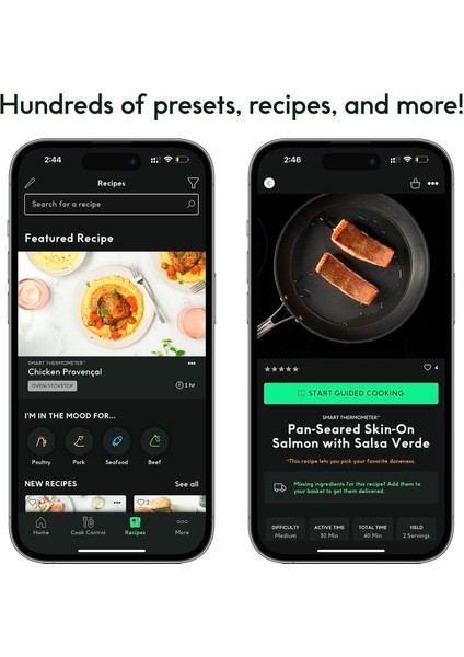 Chef Iq Sense Şarjlı Akıllı Kablosuz Et Termometresi Ultra Ince Problu Bluetooth Et Termometresi indirimleri