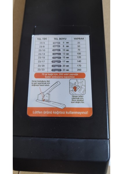 Zımba Makınası Arşiv Tipi 2000 fiyatları